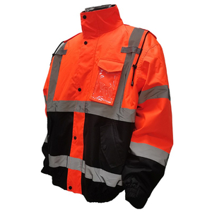 Haute visibilité veste de sécurité réfléchissante vêtements de travail veste de sécurité d'hiver logo personnalisé impression 3m vestes de sécurité de construction réfléchissantes - Product Image 6