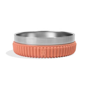 Tazón y Comedero para Mascotas de Arcilla con Rayas Pequeñas Tuff, Calidad Premium para Amigos Peludos - Product Image 1