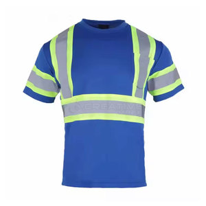 Chemise de sécurité haute visibilité avec vêtements de travail à bandes réfléchissantes pour la construction et la sécurité routière - Product Image 2