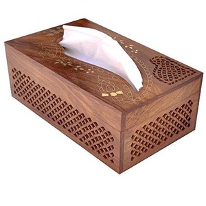 Servilletero de Papel para Decoración de Mesa, Porta Servilletas de Lujo para Hotel, Caja de Papel de Madera Real, Decoración de Mesa - Product Image 1