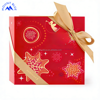 Chocolat parfumé à faible MOQ, vente chaude, qualité supérieure, chocolat de luxe, mini chocolat rouge délicieux pour Noël