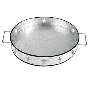 Modern Design Metal For Home & Hotels <b>Decoration</b> <b>Tray</b> Storage Handmade Silver Coated Round Shape For Cafe & Farmhouse <b>Decor</b> <b>Tray</b> - Product Image 6