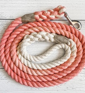 Ombre Rope <b>Leash</b> // Cotton Dog Rope <b>Leash</b> - Product Image 1