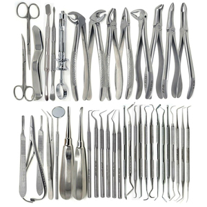 Kit de Instrumentos Profesionales de Acero Inoxidable para Cirugía Dental, 36 Piezas, Elevadores y Pinzas de Extracción, Certificado CE, Pakistán - Product Image 4