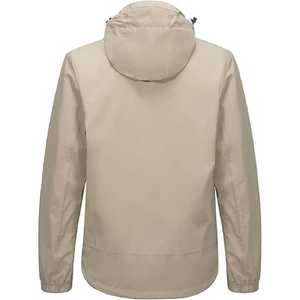 Customized New Fashion Men's Street Style Canvas Windbreaker Hooded <b>Jacket</b> with Zipper for Winter Season - Product Image 3