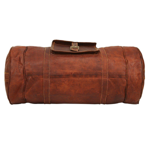 Bolsa de Viaje Impermeable de Gran Capacidad de Cuero Genuino con Cierre de Poliéster para Hombres y Mujeres, Estilo Deportivo, Gimnasio, Fin de Semana, Equipaje de Avión - Product Image 3