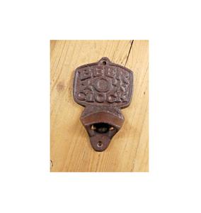 Ouvre-mur de conception de ferme robuste avec charme traditionnel en fonte pour l'ouverture de la bouteille et le style mural - Product Image 1