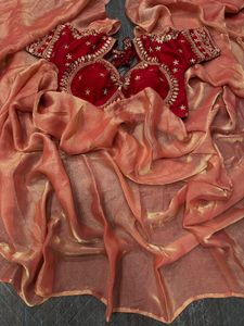 Nouveau Designer Fancy Rich Silk Embroidery Work Saree Collection - Product Image 4