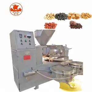 Small screw oil press machine peanut sunflower seeds soybean sesame oil expeller pressing machine