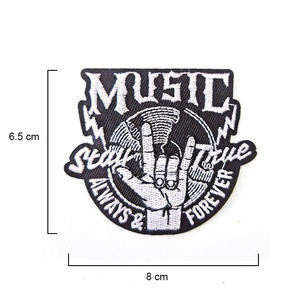 Patch brodé inspiré du rock and roll à coudre sur les vêtements - Product Image 2