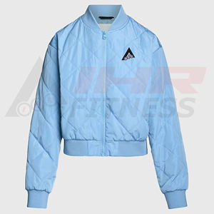 Blouson d'aviateur d'hiver en toile imperméable coupe ajustée avec logo personnalisé en toile blouson d'aviateur unisexe de haute qualité - Product Image 1