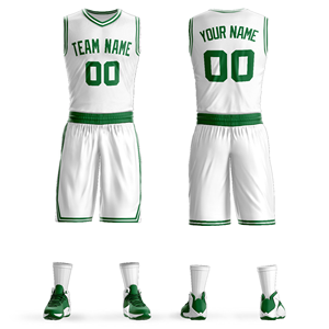 Conjunto de Uniformes de Baloncesto Reversibles Personalizados para Hombre y Jóvenes, Sublimados con Nombre y Número del Equipo, Kit al por Mayor - Product Image 2