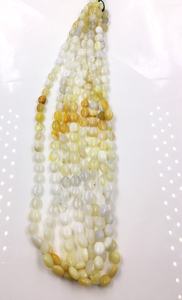 Perles ovales lisses en opale jaune naturelle pour la fabrication de bijoux fins, collier en pierres précieuses - Product Image 5