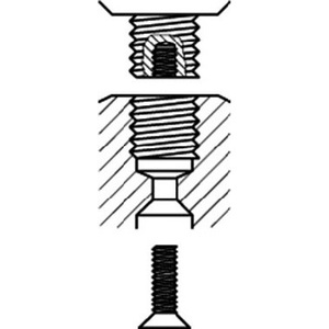 Mandrin de perçage à dégagement rapide EXTRA80-RV, diamètre de serrage 1-10 mm, 1/2 po, 20 mm, rotation horaire et antihoraire, métal RHM - Product Image 3