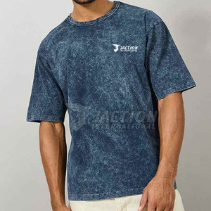 Nouveau Style imprimé Deign 100% coton coupe ample lavage à l'acide T-Shirts taille personnalisée meilleure qualité T-Shirt pour hommes en gros - Product Image 4