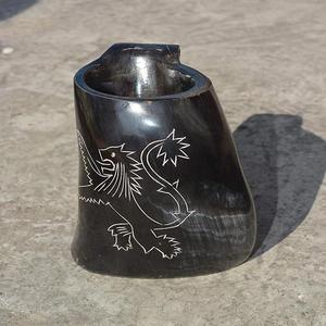 High Quality Eco-Friendly Buffalo Horn <b>Stand</b> Customize 500ml Viking Horns <b>Mug</b> Food Safe Beer Wine Drinking Horn Surface Polish - Product Image 6