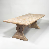 Table à manger en bois de manguier massif spécialement conçue pour les hôtels Meubles de maison de forme rectangulaire pliable et étanche fabriqués en Inde
