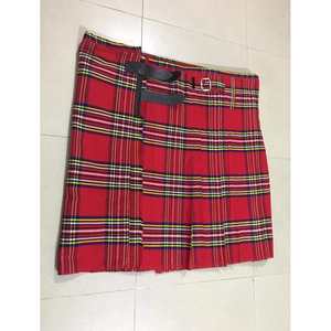 Royal Stewart Tartan Pleated A-Line Mini Kilt <b>Skirt</b> Custom Made Tartan Kilts Designed Trending Styles and New Fashionable Kilts - Product Image 2