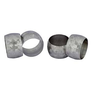 Venta al por mayor elegante oro servilletero de lujo en forma de hoja de metal perla personalizado bodas restaurantes hoteles villas moderno - Product Image 5