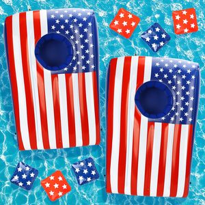 Top Quality Pool Cornhole <b>Inflatable</b> <b>Floating</b> Game Bean Bag Toss Water Game for Adults Kids Family Swimming Pool Party Activity - Product Image 2