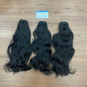 Extensiones de Cabello Humano Vietnamita Virgen al Por Mayor, Ondulado Natural, Doble Trama a Máquina, Paquetes de Cabello - Product Image 1