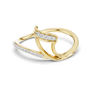 Anillo de Diamante de Laboratorio de 0.092 CT para Mujer, Claridad VVS-VS EF, Oro de 18KT, 14KT, 10KT y Plata 925, Oro Rosa, Amarillo y Blanco - Product Image 2