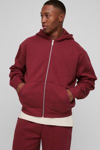 ชุดวอร์มผ้าฝ้าย100% กรดกางเกงขาบานและมีฮู้ด400 GSM ชุดวอร์มไซส์ใหญ่สำหรับฤดูหนาว - Product Image 6