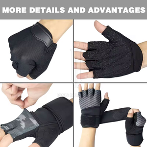 Workout Weightlifting <b>Glove</b> Men And Women Non-Slip Weight <b>Lifting</b> <b>Gloves</b> With Wrist Support - Product Image 5