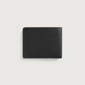 Black Genuine Leather <b>RFID</b> <b>Blocking</b> Bi-fold <b>Wallet</b> (Classic Luxury Simple Modern) - Product Image 2