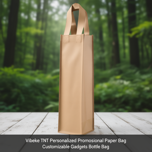 Borsa di Carta Promozionale Personalizzabile Vibeke TNT, Borsa per Bottiglie e Gadget Personalizzabili - Product Image 3