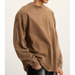 Sudadera de Invierno 100% Algodón, Cuello Redondo, Talla Grande Personalizada, Lavado Ácido, Antiencogimiento, Secado Rápido, Transpirable, Sensación Suave - Product Image 1