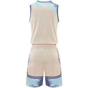 เครื่องแบบทีมการแข่งขันเยาวชนนักเรียนชุดกีฬาชุดฝึกกีฬาชุดบาสเกตบอลพิมพ์ลายสำหรับผู้หญิง - Product Image 6