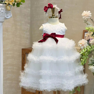 Vestido de lentejuelas de alta calidad con cuello halter para niñas, disponible en varios colores, ideal para bodas y fiestas, ecológico, ODM/OEM, para niños de Vietnam - Product Image 1