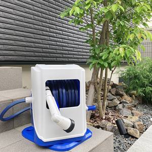 OEM Smart Design Full Cover <b>Water</b> Hose Reel 20 M Home Garden UV Protection Weatherproof Plastic Rotation Base Tool - Product Image 5
