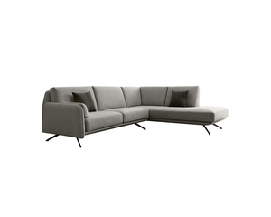 Juego de Sofás Modulares de Tela 100% Hecho en Italia con Sillón Central sin Brazos, Otomana y Módulo Esquinero Terminal - Product Image 1