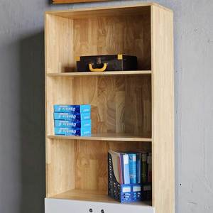 Modern 5-Tier Metal Storage File Cabinet 80x40x220cm Rubber Wood Lockable Doors THS68010 - Product Image 6