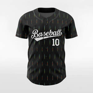 Jersey de béisbol Diseño personalizado Sublimación Camisetas de béisbol Venta al por mayor Uniforme de béisbol de dos botones - Product Image 1