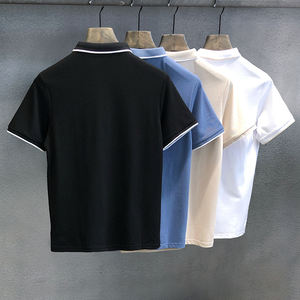 El nuevo diseño más vendido para la camisa polo Tela de punto de patrón sólido bordado personalizado Oferta caliente con precios competitivos - Product Image 4