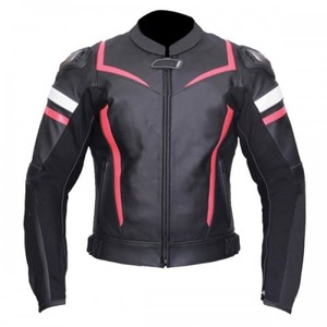 Motorbike Real Leather <b>Racing</b> <b>Jacket</b> - Product Image 1