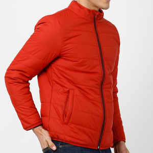 Chaqueta de invierno acolchada con forro cálido, cremallera completa en la parte delantera, mangas largas, para uso diario en temporada fría, opción para hombre. - Product Image 3