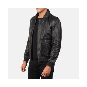 New Arrival Men's Casual Zipper Style Leather <b>Jackets</b> <b>Slim</b> <b>Fit</b> Men Leather <b>Jacket</b> Product for Sale - Product Image 5