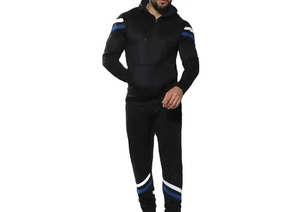 Chándal personalizado para hombre, sudaderas con capucha de algodón y poliéster para hombre, chándal de nailon con bloque de color para mujer - Product Image 2