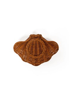 Bol en rotin en forme de coquille décor de présentation de repas naturel produits vietnamiens en gros écologiques - Product Image 2