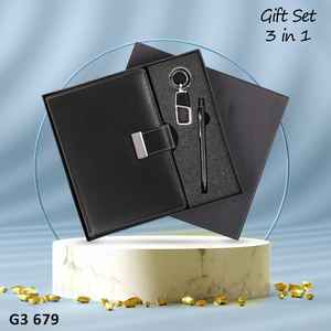 Cuaderno y bolígrafo de cuero de lujo azul marino A5 personalizado al por mayor, conjunto de regalo promocional y de negocios hecho a mano - Product Image 2