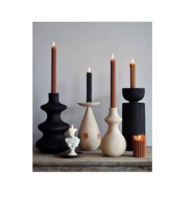 Beau bougeoir en bois fait à la main pour la décoration de la maison salon chambre ou table à manger pièce de décoration d'éclairage - Product Image 3