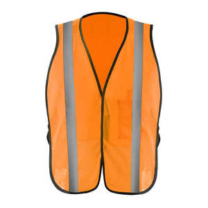 Gilet de sécurité en maille de polyester haute visibilité léger de style veste réfléchissante avec logo personnalisé taille réglable pour les ingénieurs de grande taille hommes - Product Image 6