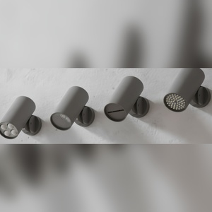 Système de douche thermostatique encastré 5 fonctions, corps en laiton noir mat, douchettes à main, fabricant et fournisseur en gros - Product Image 5