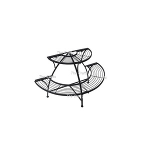 Support de pot de fleurs en fer de couleur noire pour la décoration de la maison et du jardin, support de pot de fleurs à prix acceptables - Product Image 2
