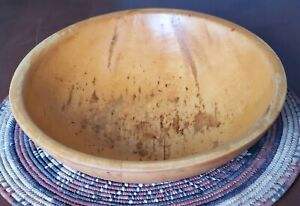 Grand bol en bois d'acacia rond naturel fait à la main, Snack en bois salade fruits nourriture soupe nouilles pâte bols - Product Image 5