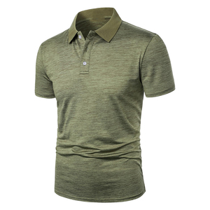 Propre marque sport 4 voies Stretch séchage rapide rapide Golf polos imprimer Logo motif nouveau à manches courtes hommes tricoté tissu décontracté - Product Image 1